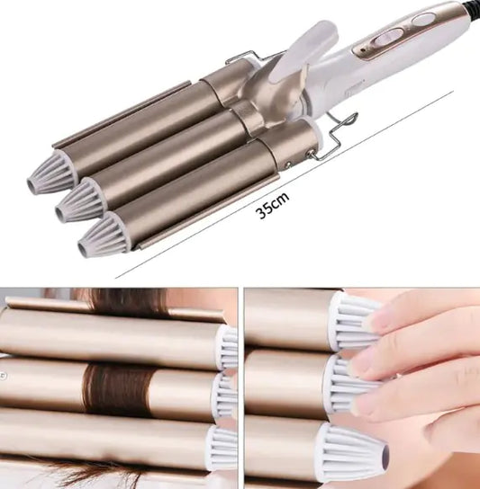 Three-Cylinder Ceramic Curling Iron